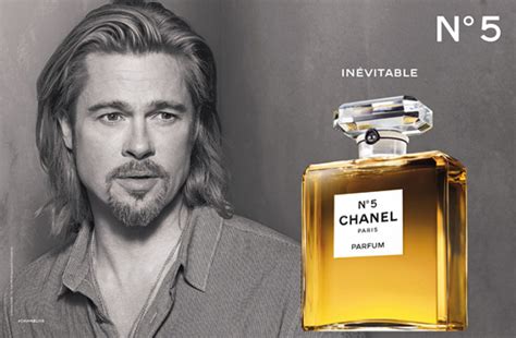 brad pitt chanel no 5 text|Brad Pitt Is The New Face Of Chanel No. 5 Ads .